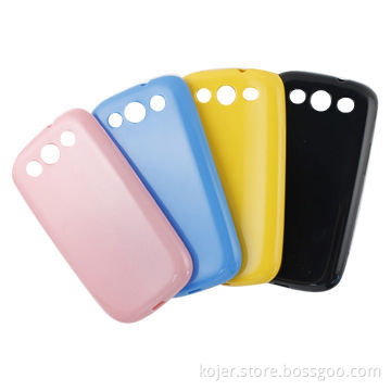 TPU Mobile Phone Cases for Samsung Galaxy S3 i9300, with Good Toughness and Translucence